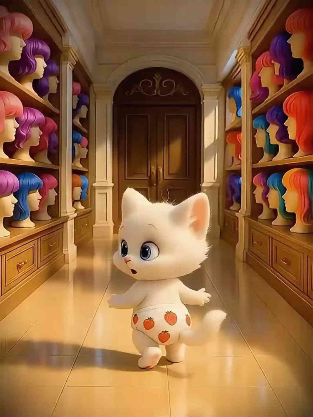 🤯🐾 the kitten cut mom's hair and regretted it 🐾😱