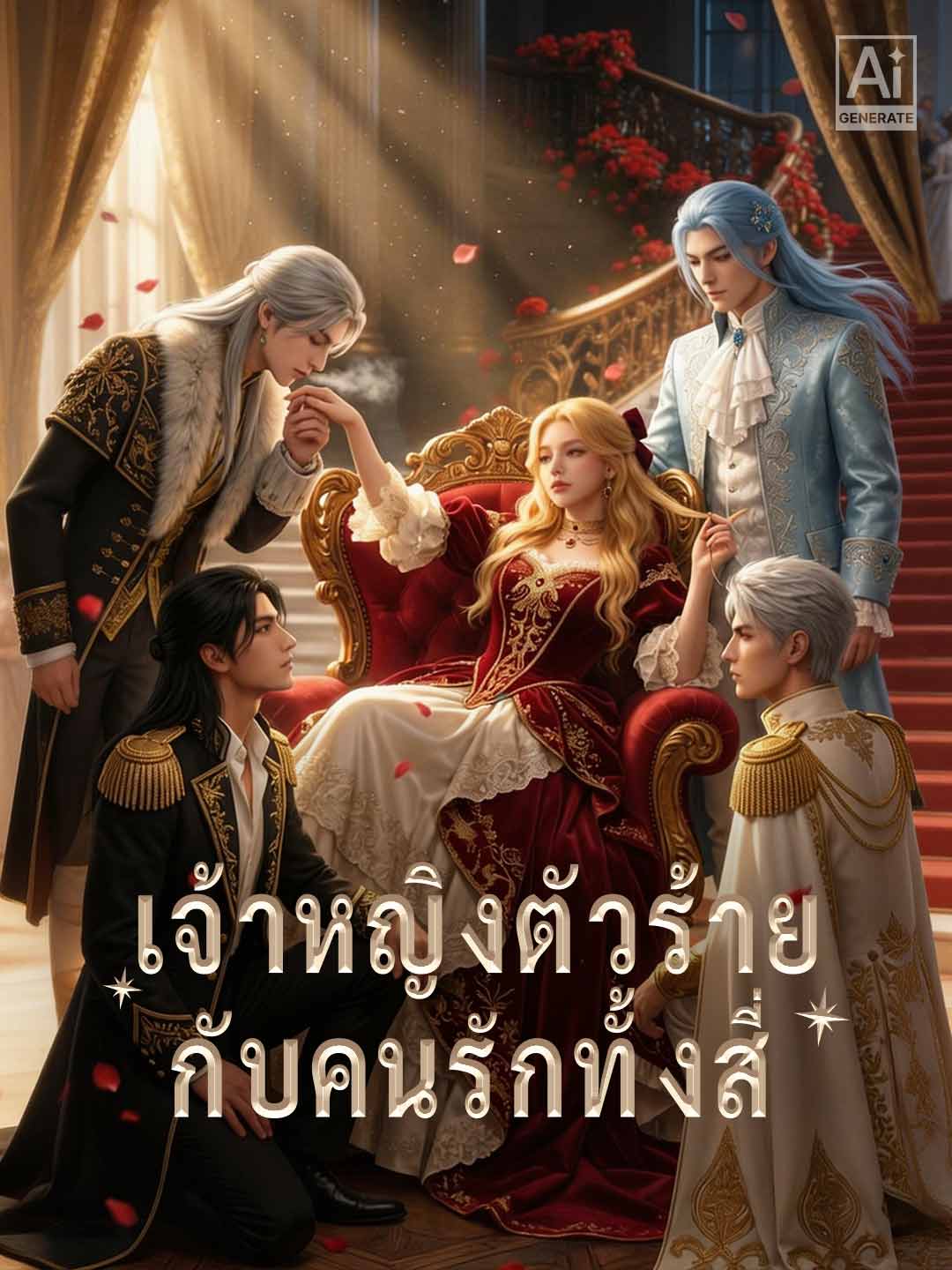 【AI เสมือนจริง】ทะลุมิติเป็นองค์หญิงตัวร้าย สปอยล์สี่หนุ่มหล่อให้สุดปัง