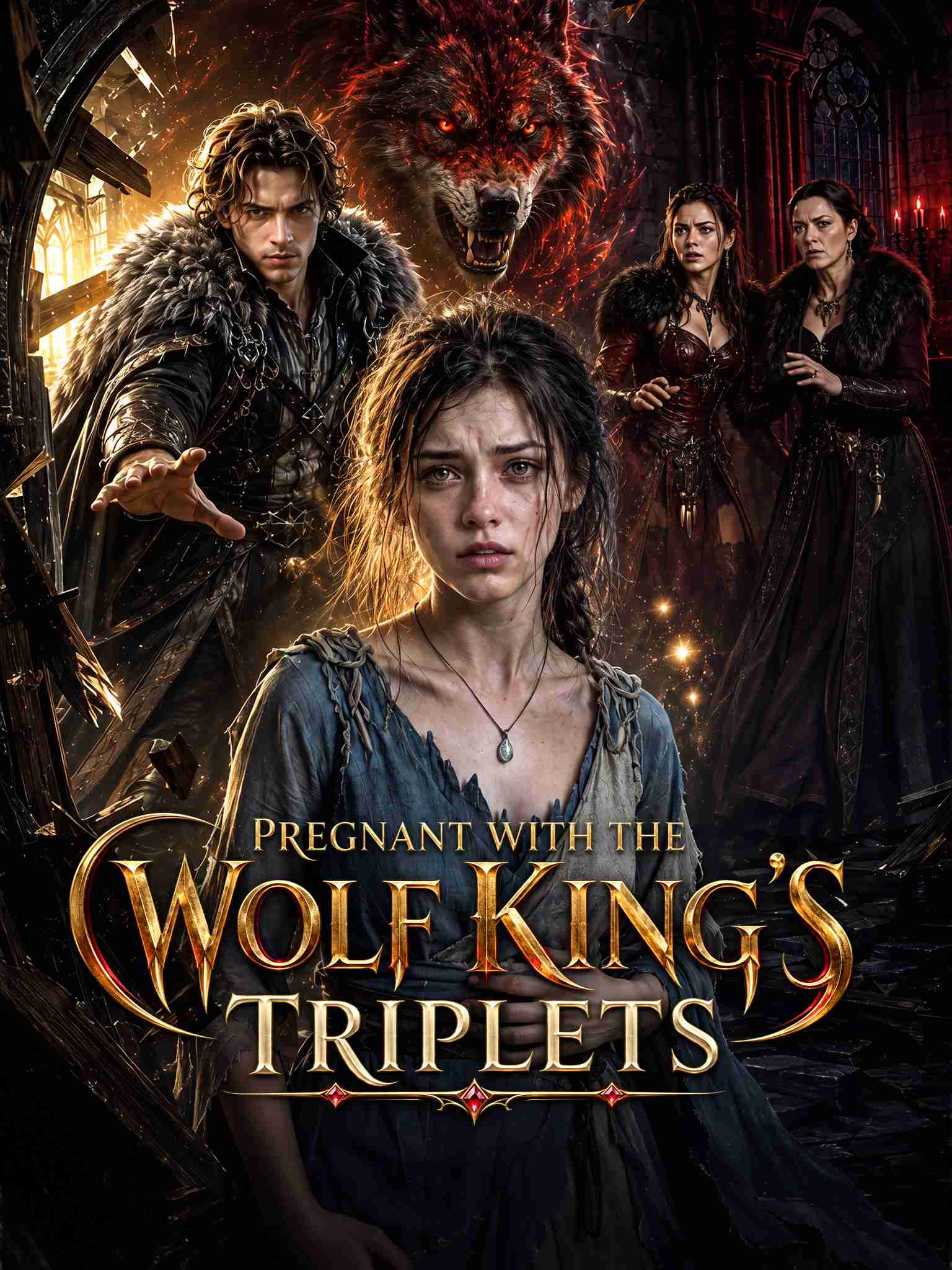 Pregnant with the Wolf King's Triplets