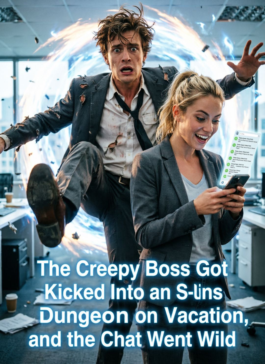 The Creepy Boss Got Kicked Into an S-Class Dungeon on Vacation, and the Chat Went Wild