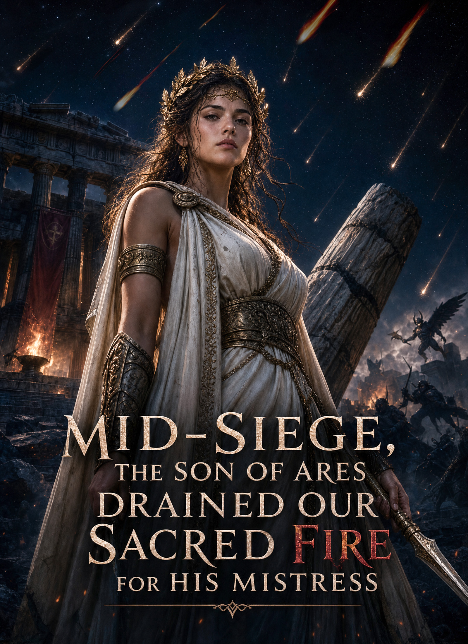Mid-Siege, the Son of Ares Drained Our Sacred Fire for His Mistress