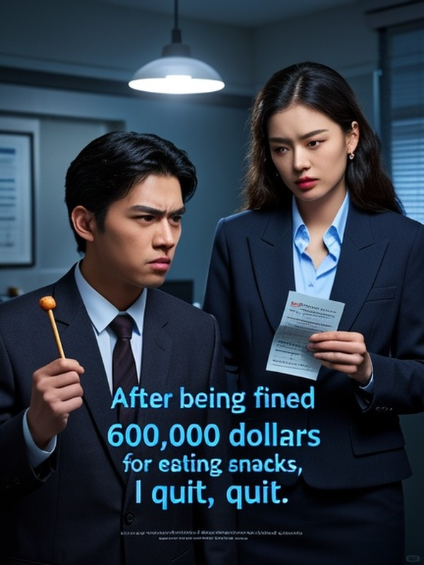 After being fined 600,000 dollars for eating snacks, I quit.