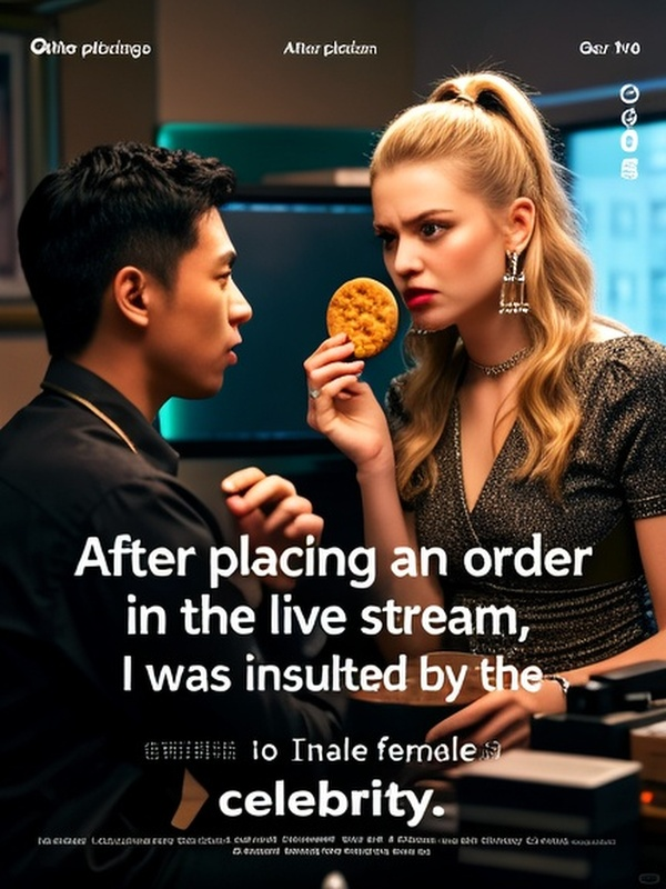 After placing an order in the live stream, I was insulted by the female celebrity.