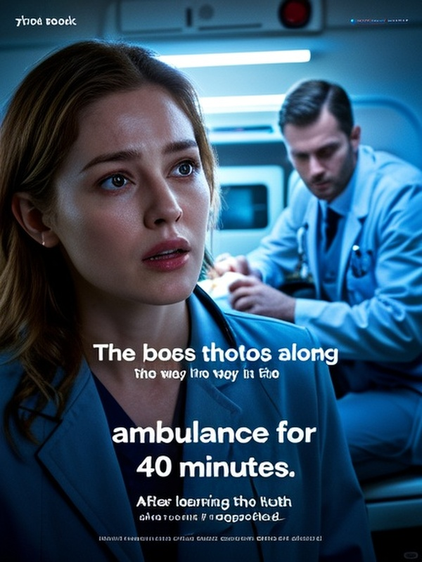 The boss spent 40 minutes taking selfies in the ambulance. When she learned the truth, she collapsed