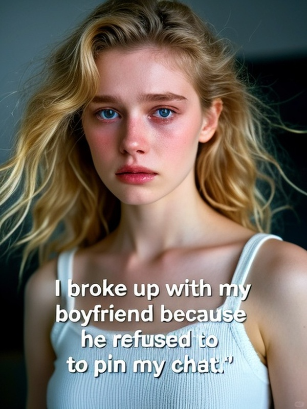 I broke up with my boyfriend because he refused to pin my chat.