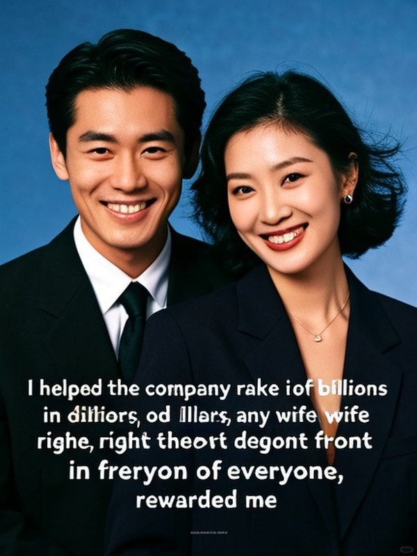 I helped the company rake in billions of dollars, and my wife, right there, in front of everyone, rewarded me with a child's scooter.