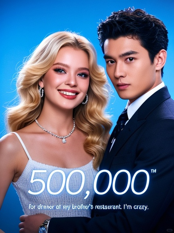 500,000 for dinner at my brother's restaurant. I'm crazy.