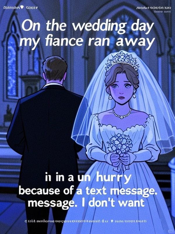 On the wedding day, my fiance ran away in a hurry because of a text message. I don't want him anymore.