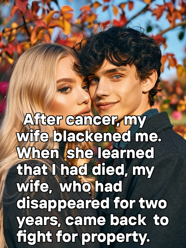 After cancer, my wife blackened me. When she learned that I had died, my wife, who had disappeared for two years, came back to fight for property.