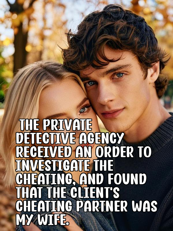 The private detective agency received an order to investigate the cheating, and found that the client's cheating partner was my wife.