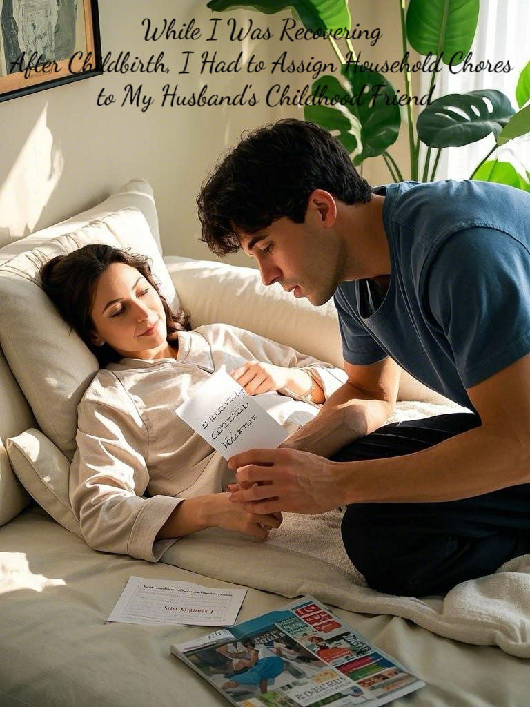 While I Was Recovering After Childbirth, I Had to Assign Household Chores to My Husband's Childhood Friend