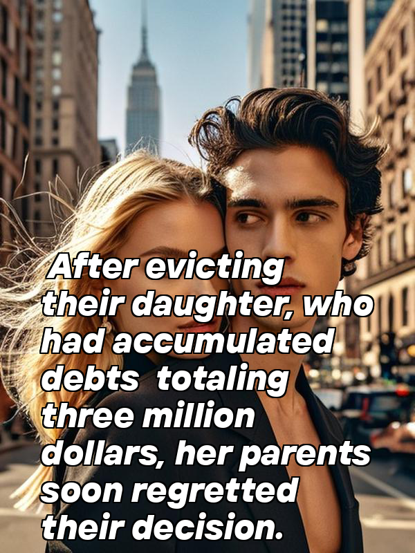 After evicting their daughter, who had accumulated debts totaling three million dollars, her parents soon regretted their decision.