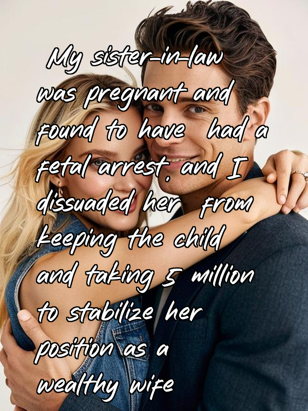 My sister-in-law was pregnant and found to have had a fetal arrest, and I dissuaded her from keeping the child and taking 5 million to stabilize her position as a wealthy wife