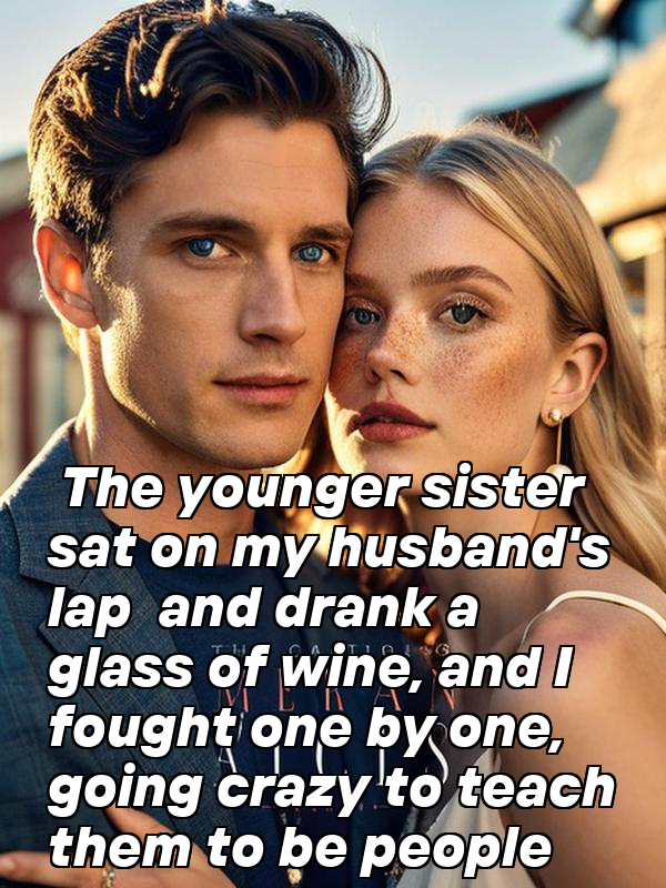 The younger sister sat on my husband's lap and drank a glass of wine, and I fought one by one, going crazy to teach them to be people