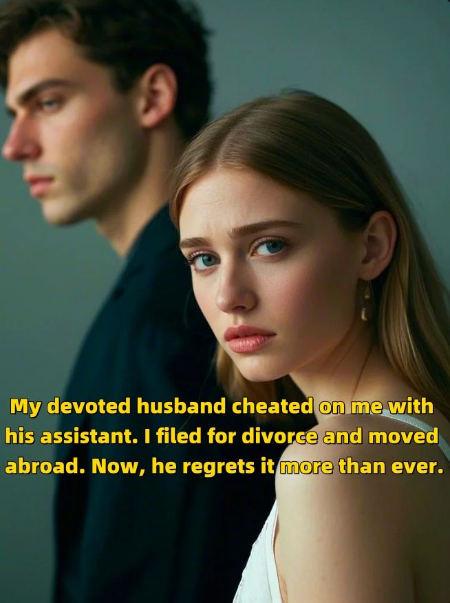 My devoted husband cheated on me with his assistant. I filed for divorce and moved abroad. Now, he regrets it more than ever.