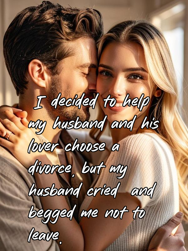 I decided to help my husband and his lover choose a divorce, but my husband cried and begged me not to leave.