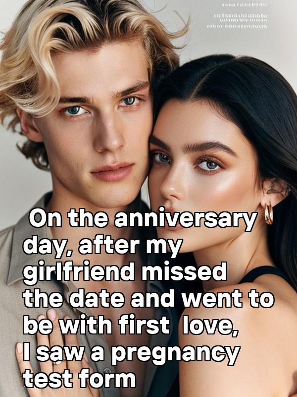 On the anniversary day, after my girlfriend missed the date and went to be with first love, I saw a pregnancy test form