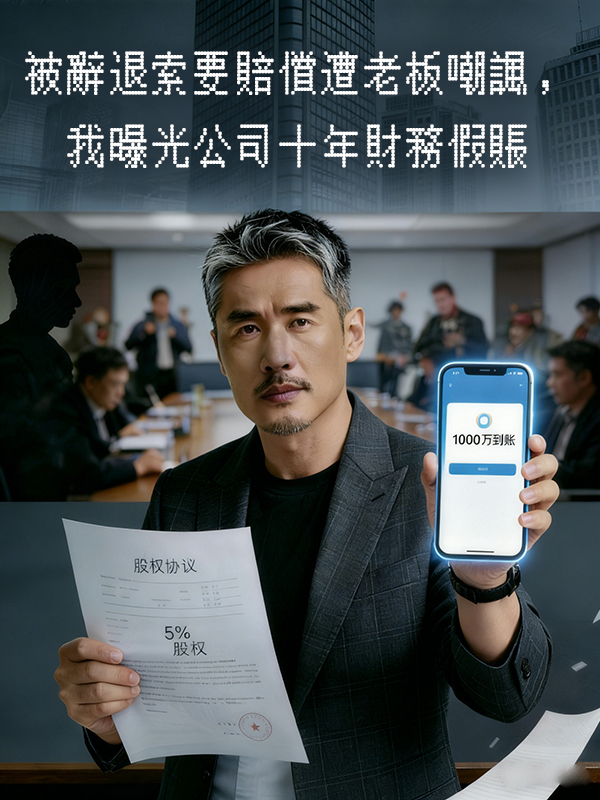 被辭退索要賠償遭老板嘲諷，我曝光公司十年財務假賬
