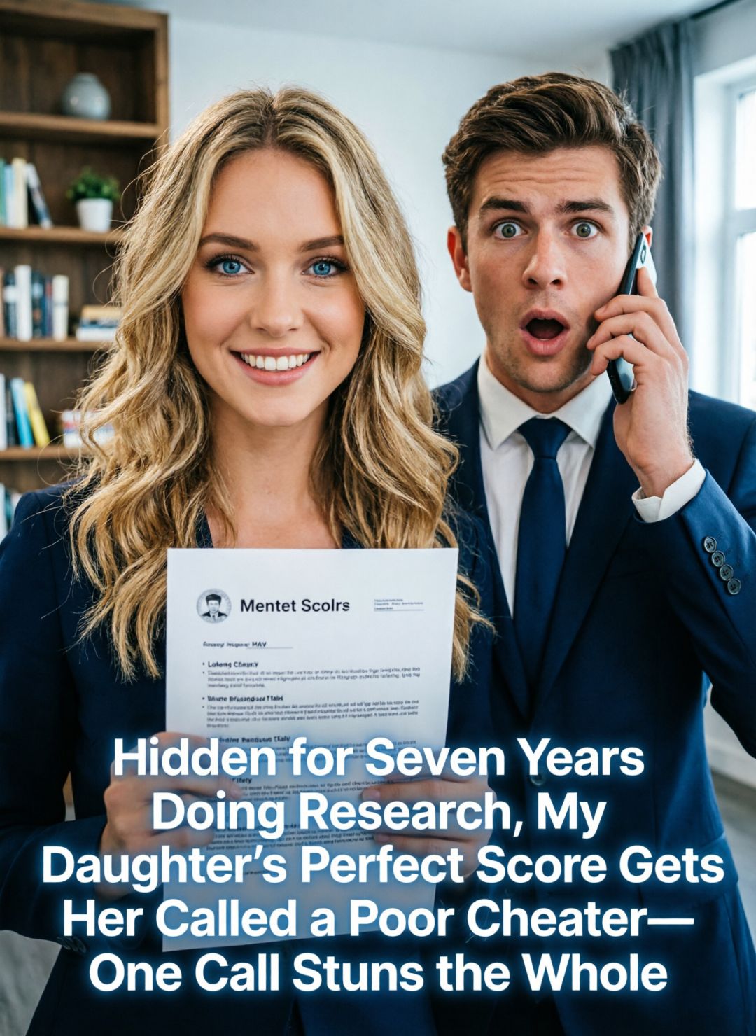 Hidden for Seven Years Doing Research, My Daughter’s Perfect Score Gets Her Called a Poor Cheater—One Call Stuns the Whole Sc