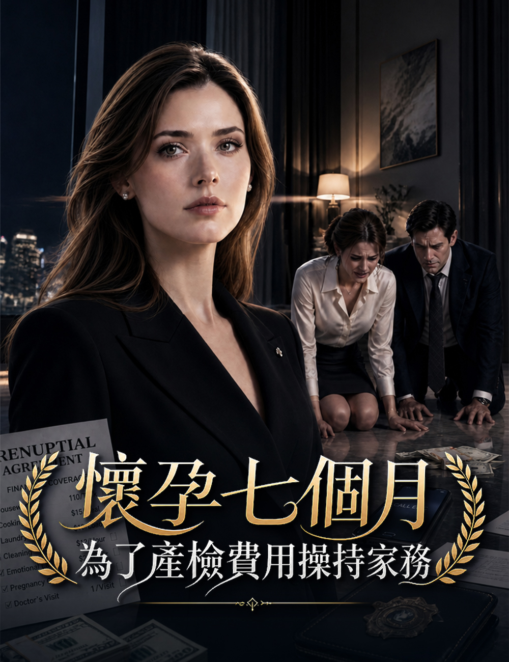 懷孕七個月，為了產檢費用操持家務