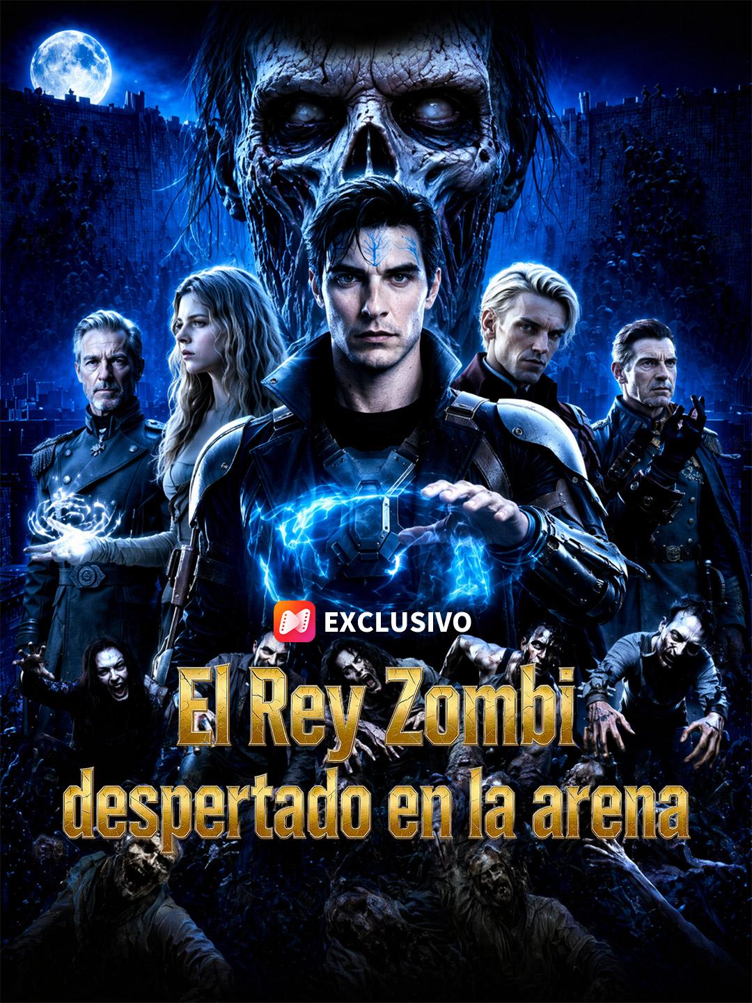 El Rey Zombi despertado en la arena