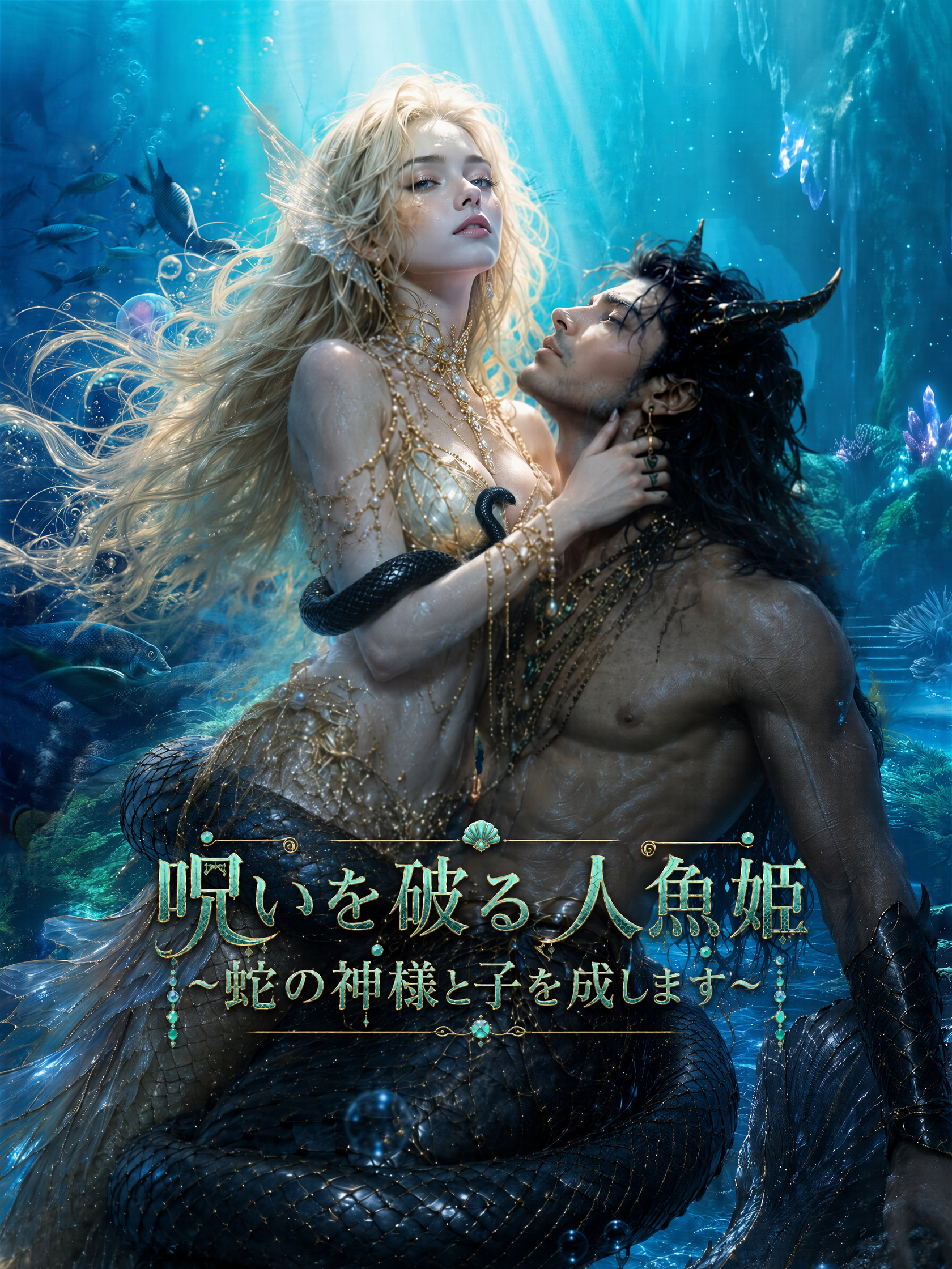 呪いを破る人魚姫～蛇の神様と子を成します～