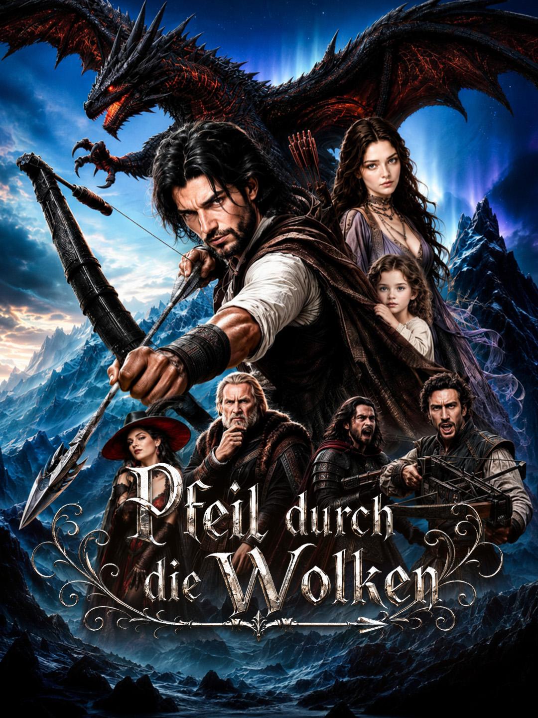 Pfeil durch die Wolken