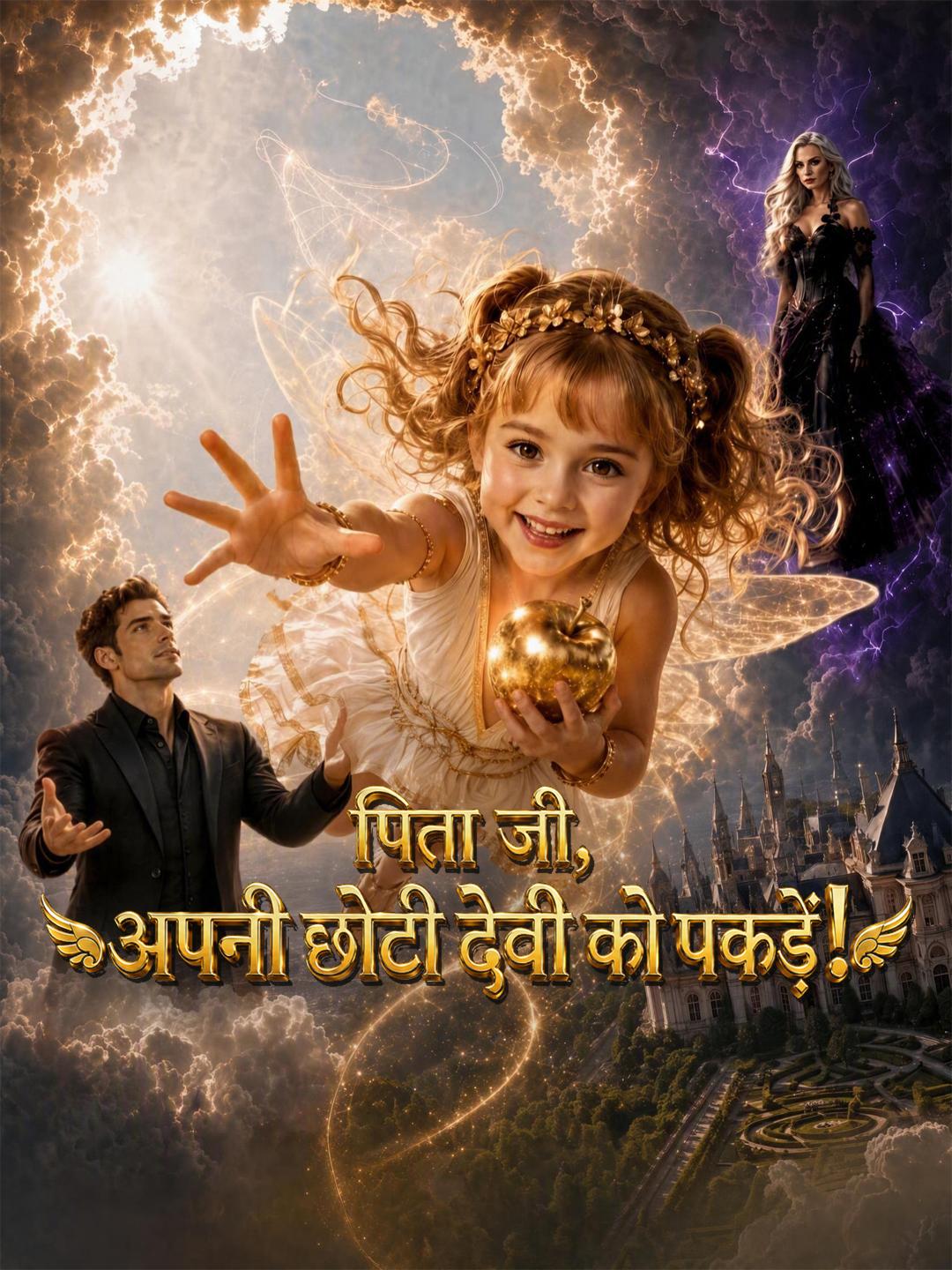 पिता जी, अपनी छोटी देवी को पकड़ें！
