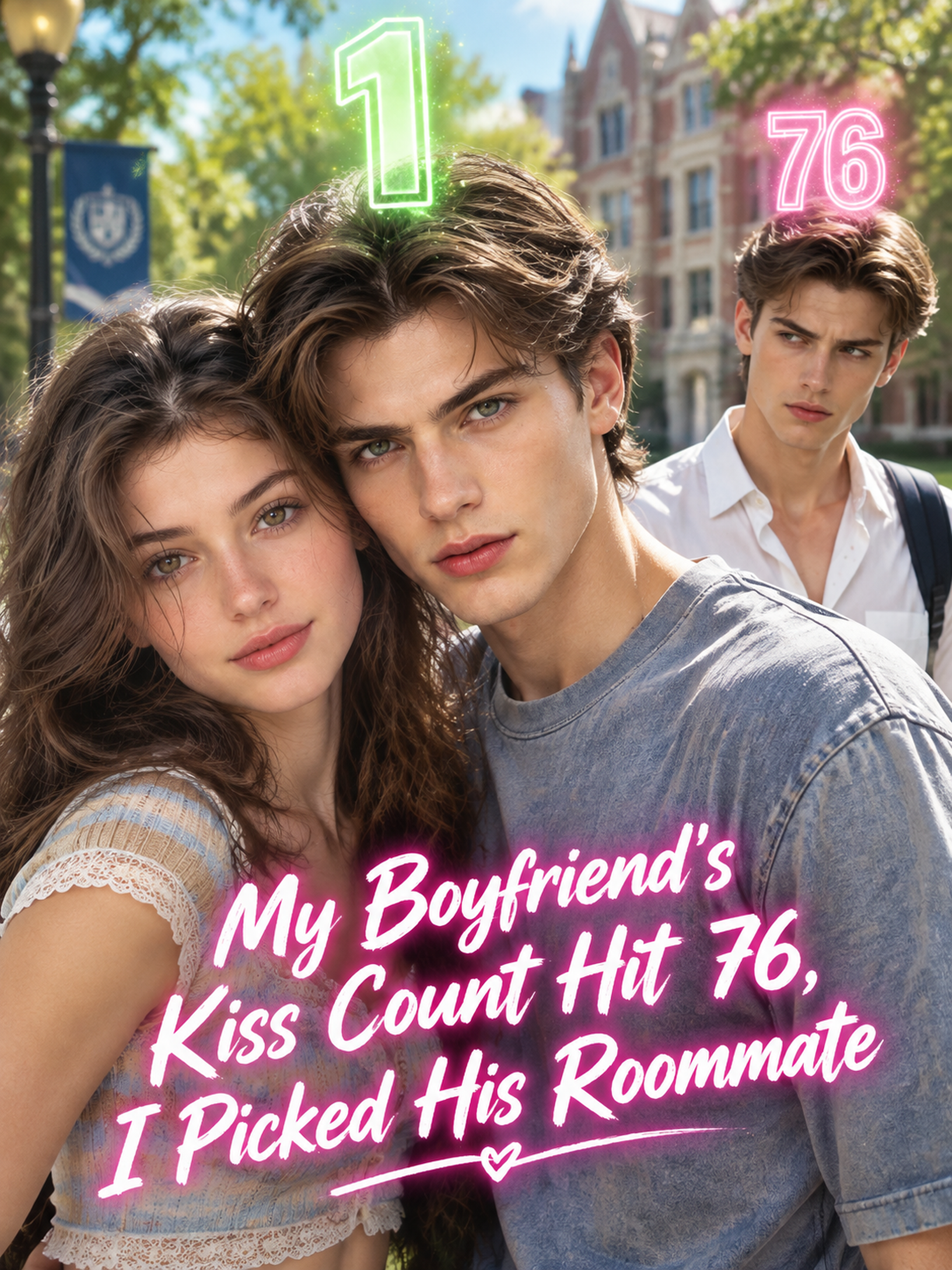 My Boyfriend's Kiss Count Hit 76,I Picked His Roommate