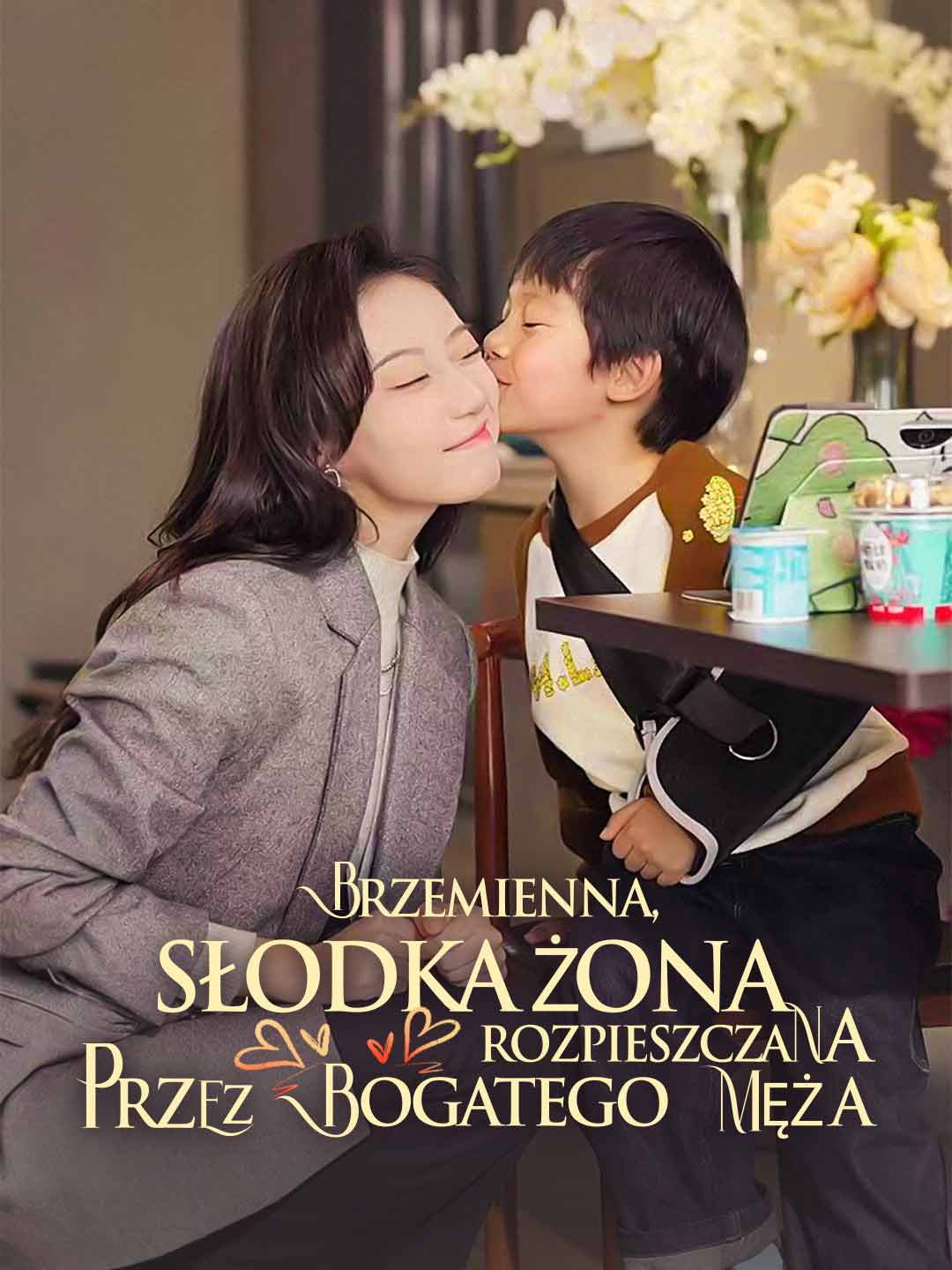 Brzemienna, słodka żona rozpieszczana przez bogatego męża.